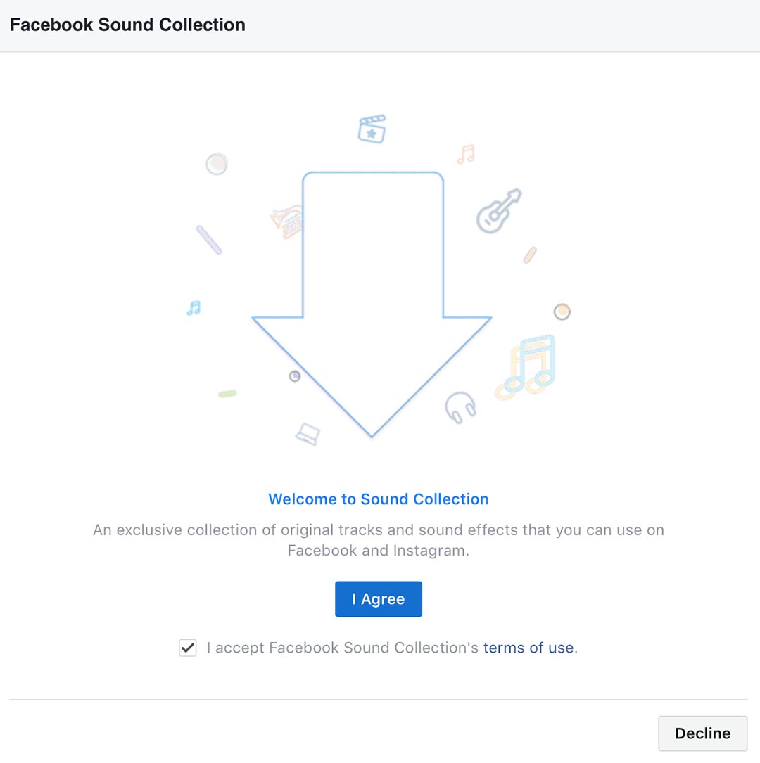 Facebook Sound Collection Signup