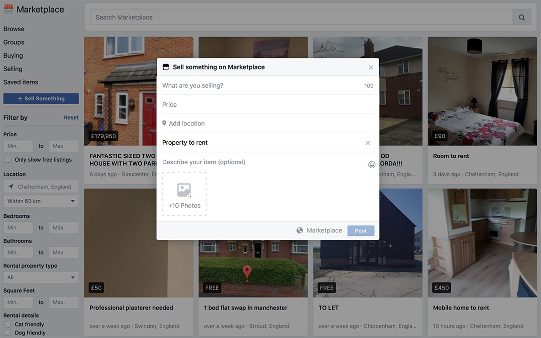 Facebook Marketplace for Letting Agents